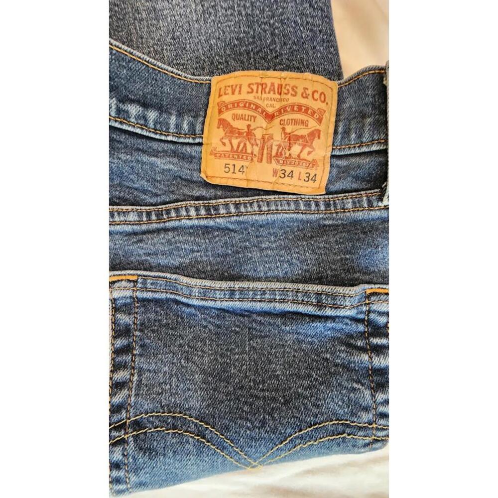 Levi's Men's 515 Blue Denim Jeans Low stretch 34/32